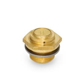 GN 884 Brass Breather Filters Type: A - Low design