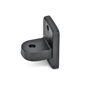 GN 271 Aluminum Swivel Clamp Connector Bases Finish: SW - Black, RAL 9005, textured finish