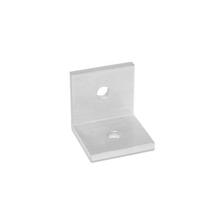 Connecting Brackets GN 970: Steel / Aluminum, L-Shaped, with Equal Sides