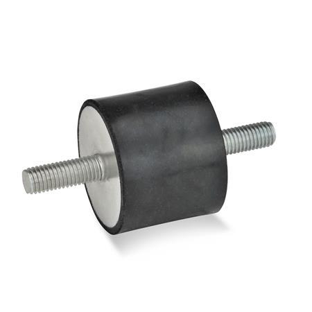 Vibration Isolation Mounts, Rubber Bumpers | JW Winco Standard Parts