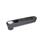 GN 472.3 Aluminum Crank Handles, with Recessed Locking Retractable Handle, with Steel Retractable Mechanism Color: SW - Black, RAL 9005, textured finish