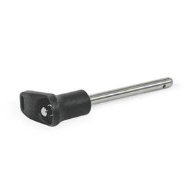 GN 113.30 Titanium Ball Lock Pins Type: L - With L-handle