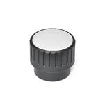 Technopolymer Plastic Torque Limiting Knurled Knobs, Adjustable Torque, with Steel Tapped Insert