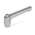 Stainless Steel Adjustable Levers, with Tapped Insert, for Connector Clamps / Linear Actuator Connectors