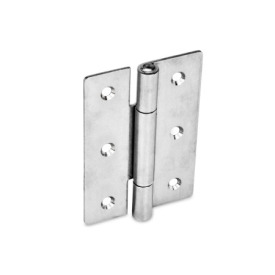 GN 136 Stainless Steel Sheet Metal Hinges, Square or Vertically Extended Material: A4 - Stainless steel<br />Type: C - With countersunk holes<br />Bildvarianten: l2 (1,5) - 1.5 times extended