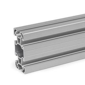 GN 10b Aluminum Profiles, b-Modular System, with Open Slots on All Sides, Profile Type Light Profile size: B-408010L<br />Finish: N - Anodized finish, natural color