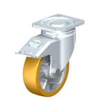 Steel Heavy Duty Extrathane® Treaded Swivel Casters, with Plate Mounting, Heavy Duty Bracket Series