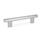 GN 366 Aluminum Oval Tubular Handles, Plastic Handle Legs Finish: ELG - Anodized finish, natural color