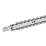 Steel Telescopic Slides, with Full Extension and Push to Open Mechanism, Load Capacity up to 96 lbf