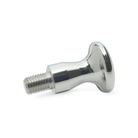 Knurled Threaded Through Hole Pack of 1 JW Winco Steel 12L14 Quick Release Tapped Nut M5 x 0.8 Thread Size x 12mm Thread Depth 20mm Head Diameter 