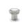 GN 676.5 Boule / bouton poussoir en inox, avec trou borgne taraudé, lisse ou bord moleté Type: B - Avec moletage