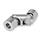 DIN 808 Stainless Steel Universal Joints with Friction Bearing, Single or Double Jointed Material: NI - Stainless steel
Bore code: K - With keyway
Type: DG - Double jointed, friction bearing