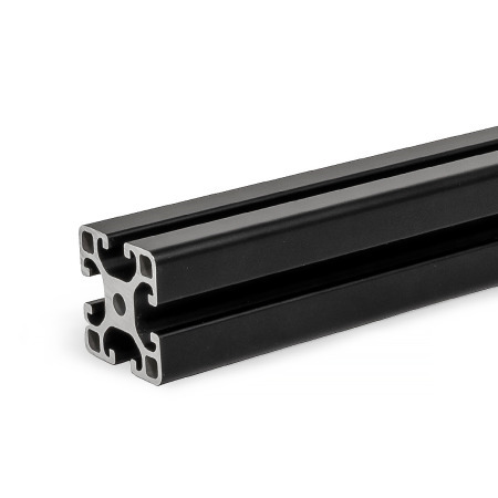 Perfiles de aluminio GN 10i: Sistema modular-i, con ranuras abiertas en todos los lados, perfil tipo ligero