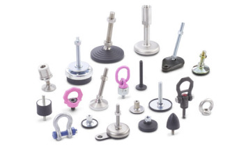 3.4 Installing, Lifting, Damping with Leveling Feet, Lifting Gear and Rubber Bumpers