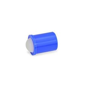 GN 614 Poussoirs à ressort, de type poussoir, avec bille Type: KD - Logement plastique, bille en plastique, ressort à charge standard