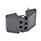 EN 155 Plastic Hinges Type: D - 2x tapped inserts / 2x threaded studs