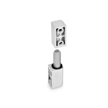 GN 161.1 Zinc Die-Cast Lift-Off Hinges Color: SR - Silver, RAL 9006, textured finish