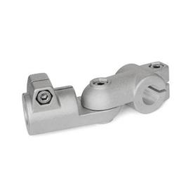 GN 288 Aluminum Swivel Clamp Connector Joints Type: S - Stepless adjustment<br />Finish: BL - Plain, Matte shot-blasted finish