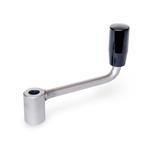 Stainless Steel Commercial Crank Handles, with Revolving Handle, with Through Bore