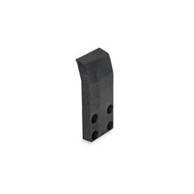 GN 864.1 Aluminum Protective Covers, for Pneumatic Fastening Clamps GN 864 Finish: ES - Anodized finish, black