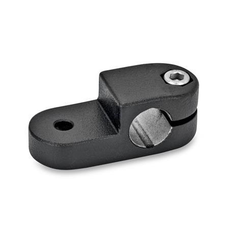 GN 277 Aluminum Swivel Clamp Connectors Finish: SW - Black, RAL 9005, textured finish