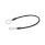 GN 111.2 Stainless Steel AISI 304 Retaining Cables, with Mounting Tabs or Loops Type: D - With 2 loops
Color: SW - Black