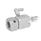 GN 487 Aluminum Swivel Ball Joint Mounting Clamps Type: A - With axial bore
Coding: I - Ball element with internal thread
Identification no.: 1 - Clamping with adjustable lever
Finish: EL - Anodized finish, natural color