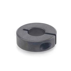 GN 706.2 Collares de fijación semipartidos de acero / aluminio Material: ST - Acero