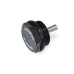 Aluminum Magnetic Threaded Plugs, Resistant up to 212 °F, Black Anodized Finish