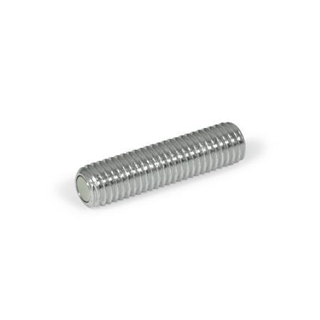 GN 913.6 Steel Set Screws, with Retaining Magnet 
