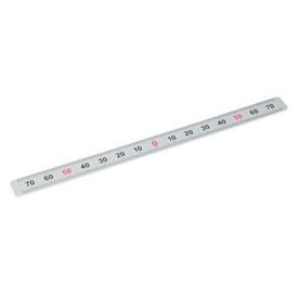 GN 711 Metric Size, Plastic or Stainless Steel Rulers, with Self-Adhesive Backing Material: KUS - Plastic<br />Type: W - Figures horizontally arranged (Figure sequences L, M, R)<br />Figure sequences: M