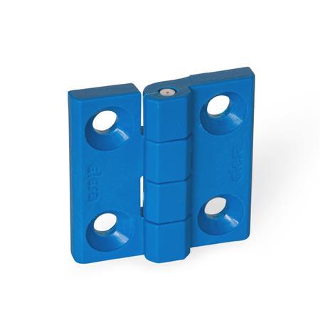 Hinges EN 237.1: FDA Compliant Plastic, Detectable, with Countersunk Bores