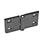 GN 237 Zinc Die-Cast Hinges with Extended Hinge Wing Material: ZD - Zinc die-cast
Type: A - 2x2 bores for countersunk screws
Finish: SW - Black, RAL 9005, textured finish
Scharnierflügel: l3 = l4