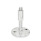GN 23 Metric Thread, Stainless Steel Leveling Feet, Tapped Socket or Threaded Stud Type, with Turned Base, with Mounting Holes Type (Base): D0 - Fine turned, without rubber pad
Version (Stud / Socket): W - With adjustable sleeve, covered thread, wrench flat at the bottom