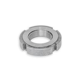 DIN 1804 Steel Slotted Spanner Nuts Type: H - Steel, hardened