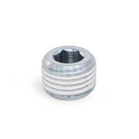 DIN 906 Steel Threaded Plugs, with Tapered Thread Material: ST - Steel<br />Type: GPC - With thread coating