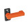 GN 702 Zinc Die-Cast Stop Latches, with 4 Indexing Positions Type: A - With screw-on flange
Color: OS - Orange, RAL 2004, textured finish