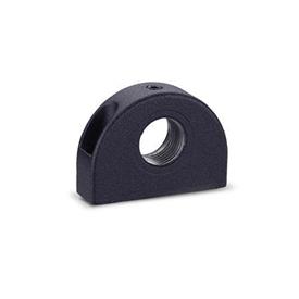 GN 412.1 Supports en zinc moulé sous pression, pour doigts d'indexage / doigts d’indexage à came N° d'identification: 1 - Montage par l'avant