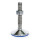 GN 18 Stainless Steel AISI 316L Leveling Feet, FDA Compliant Type (Base): C7 - Polished, rubber pad vulcanized, blue
Version (Stud): TK - With nut, wrench flat at the bottom