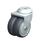  LMDA-TPA Rodajas giratorias de acero de servicio ligero, con ruedas gemelas de caucho termoplástico y ajuste con agujero para perno, serie de soportes estándar Type: K-FK - Cojinete de bolas con protección anti-hilos