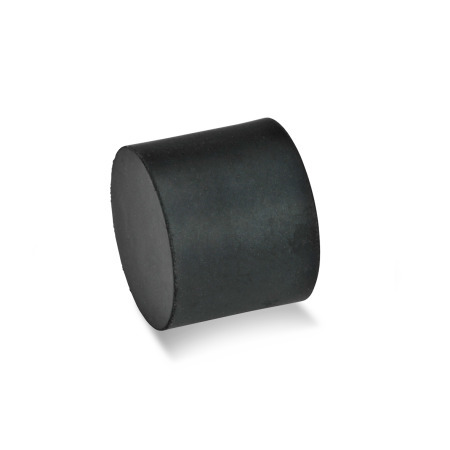Vibration / Shock Absorption Mounts GN 452: Rubber, Cylindrical Type, with Stainless Steel Components