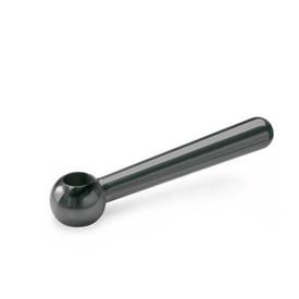 DIN 99 Steel Clamping Levers, Tapped or Plain Bore Type Type: K - Straight lever with plain bore
