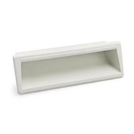 EN 731.1 Technopolymer Plastic Gripping Trays, Clip-In Type Color: WS - White, RAL 9002, matte finish