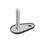 GN 43 Metric Thread, Stainless Steel Leveling Feet, Tapped Socket or Threaded Stud Type, with Mounting Hole, Teardrop Shape Type (Base): D1 - With rubber cap, clipped on, black
Version (Stud / Socket): V - Without nut, external hex at the top, wrench flat at the bottom