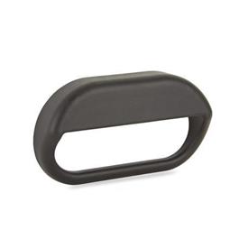 EN 130.3 Technopolymer Plastic Ledge Handles, with Plain Bores or Tapped Inserts 
