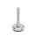 GN 31 Metric Thread, Stainless Steel Leveling Feet, Tapped Socket or Threaded Stud Type, with Rubber Pad Type (Base): C3 - Polished, rubber pad vulcanized, black
Version (Stud / Socket): S - Without nut, external hex at the bottom