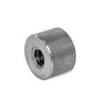 Steel / Stainless Steel / Gunmetal / Plastic Trapezoidal Lead Nuts, Single- or Multi-Start, Cylindrical