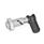 GN 712.1 Steel Cam Action Indexing Plungers, Plunger Pin Retracted in Normal Position Type: AK - Non lock-out, with lock nut