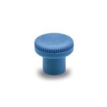Boutons moletés Ergostyle® en plastique conformes aux exigences de la FDA, détectables, avec insert taraudé