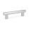 GN 666 Aluminum / Stainless Steel Tubular Grip Handles, Plastic Handle Legs, with Tapped Inserts Finish: ELG - Anodized finish, natural color